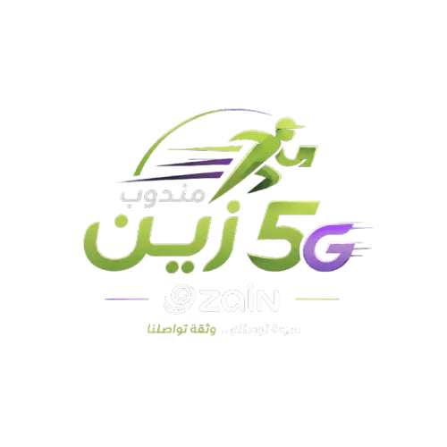 شعار زين 5G وألياف بصرية